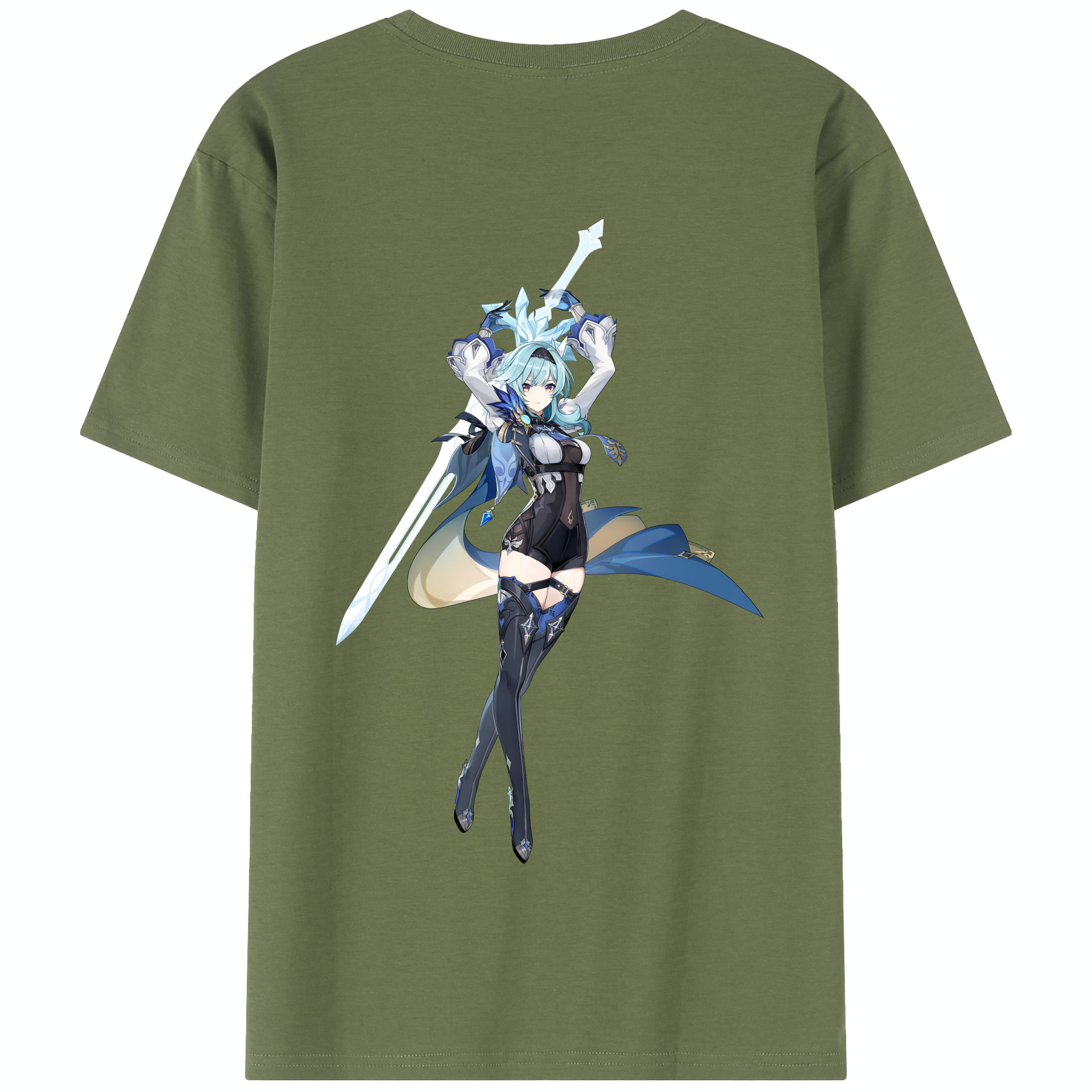 げんし神 优菈 ゆうら genshin Yūra 綿100％半袖Tシャツ（背面プリント）